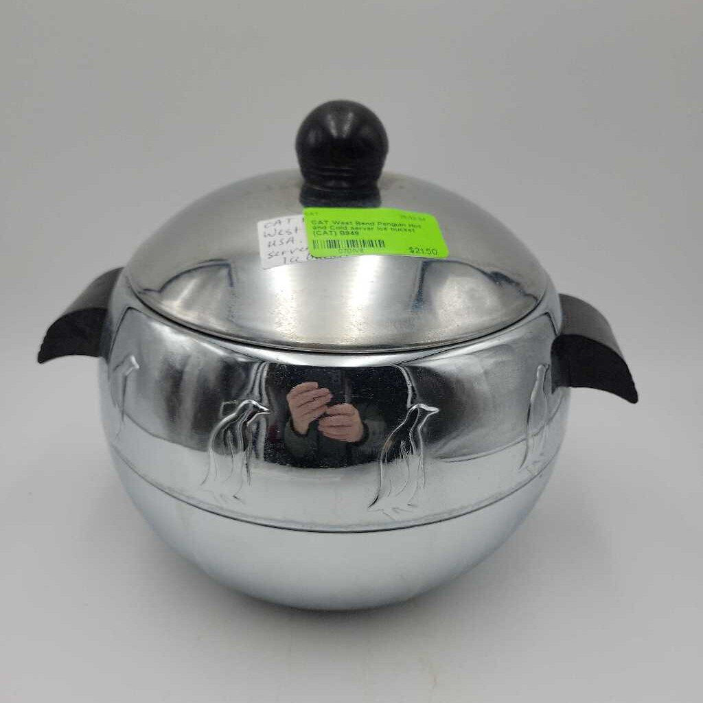 West Bend Penguin Hot and Cold server Ice bucket (CAT) B948