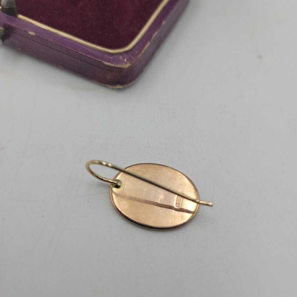 9k Earrings c 1922, Conversion from Cufflink - #5257