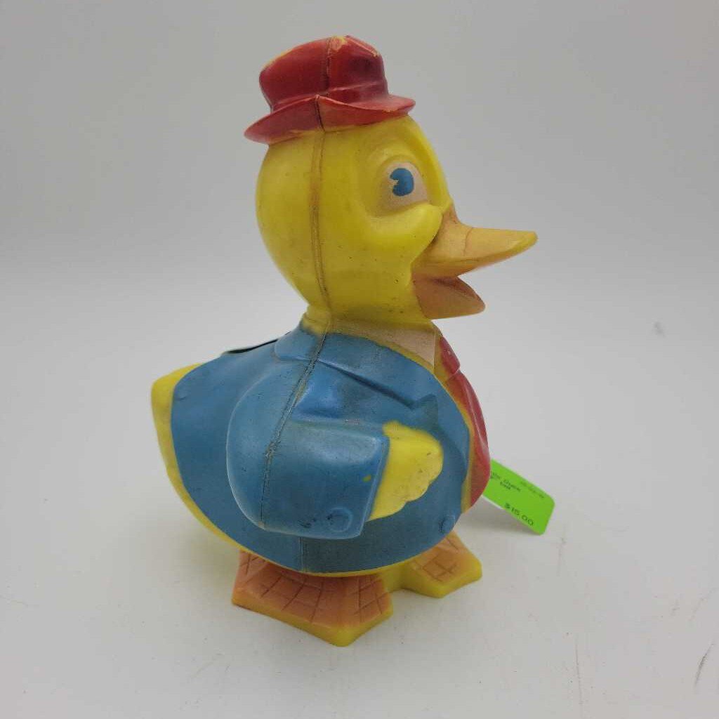 Vintage Plastic Duck Coin Bank (DEB)