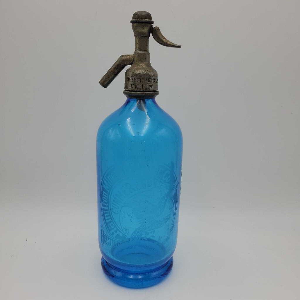 Hamilton Mineral Water Cummer and Son Siphon Bottle (JEF) Seltzer