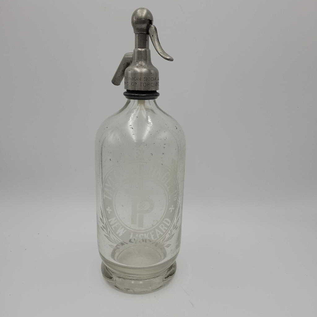 Rare Taylor and Pringle New Liskeard Siphon Bottle (JEF) Seltzer