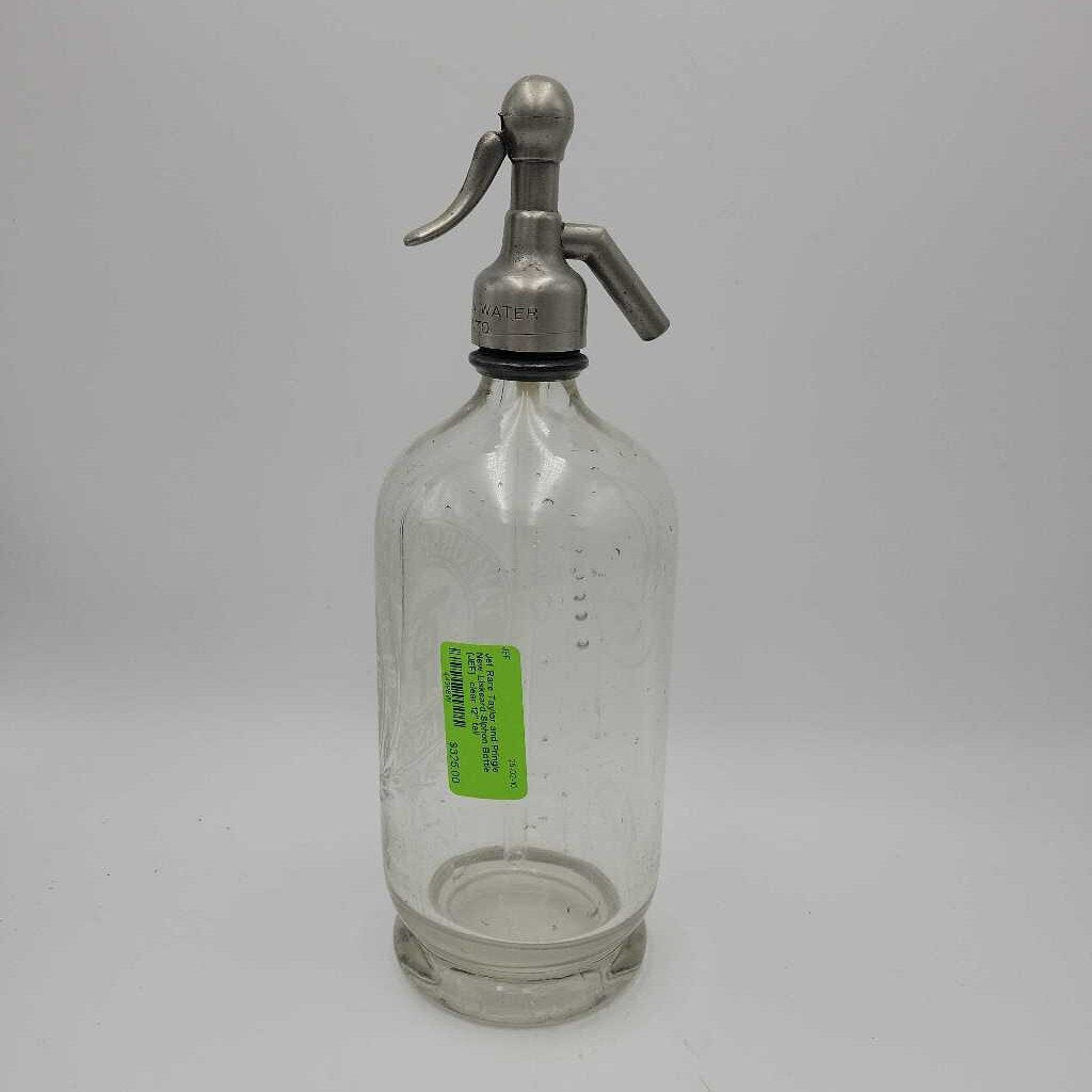 Rare Taylor and Pringle New Liskeard Siphon Bottle (JEF) Seltzer