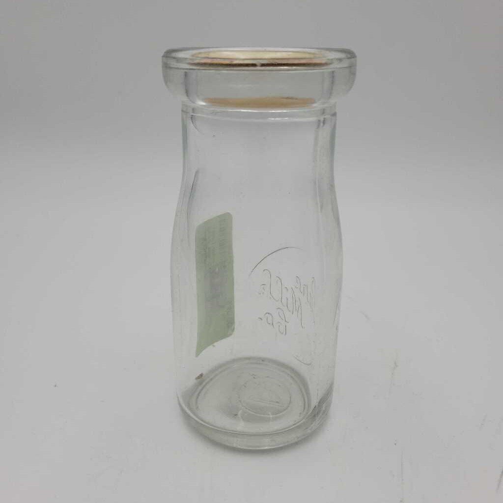 Quarter Pint Milk Bottle Pure Milk Company Hamilton (JEF)