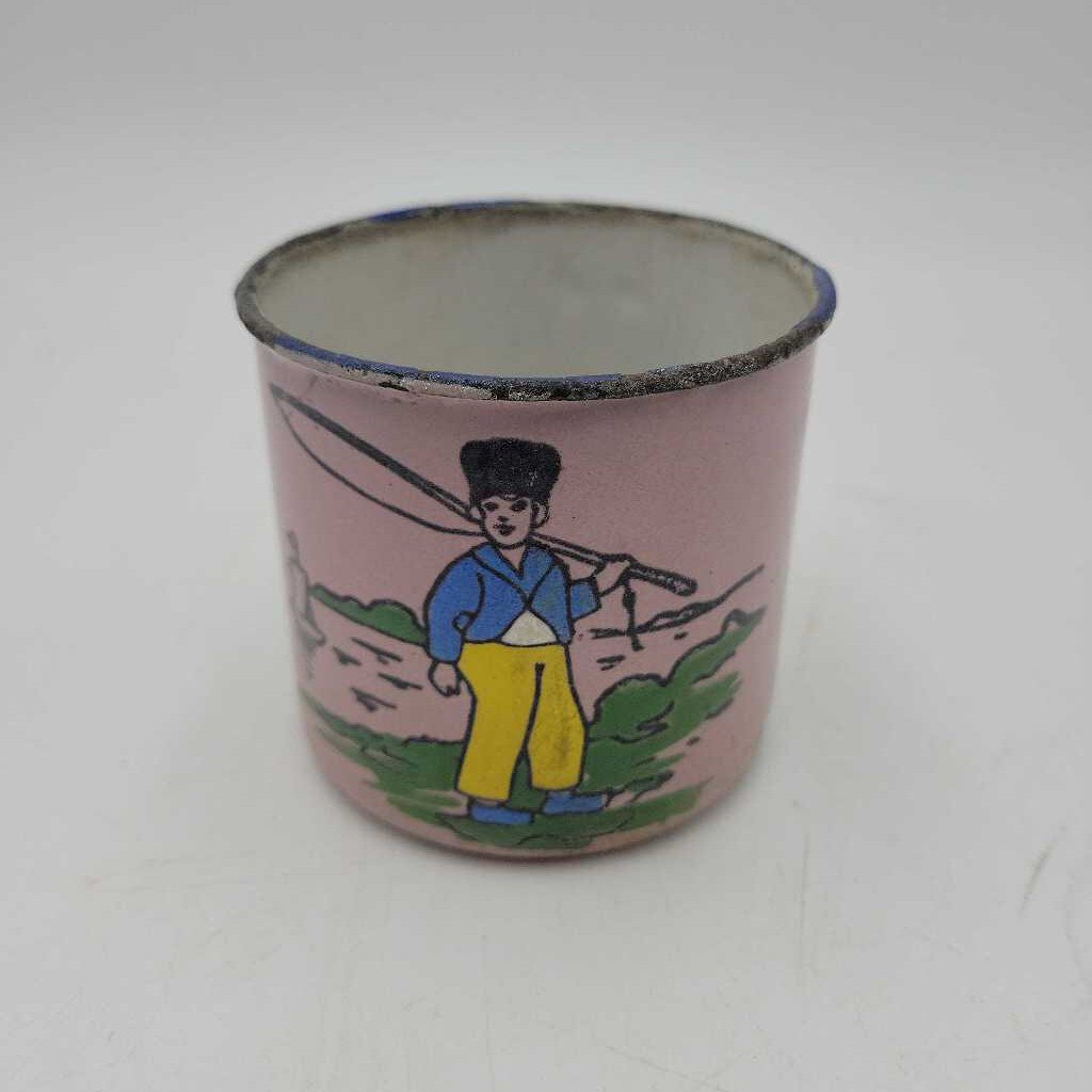 Enamel Cup Fisherman (JAS)