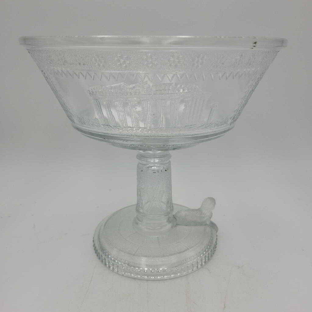 Antique Press Glass open Compote (DEB)