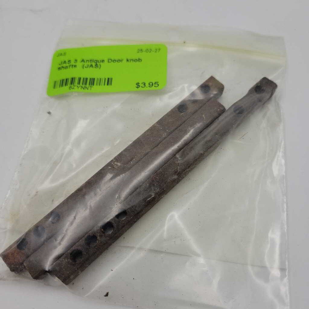 3 Antique Door knob shafts (JAS)