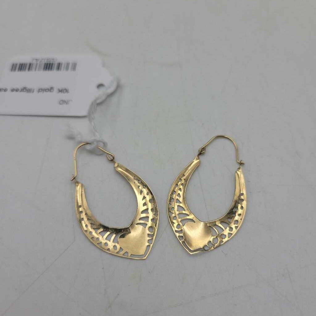 10K gold filigree earrings (LIND)