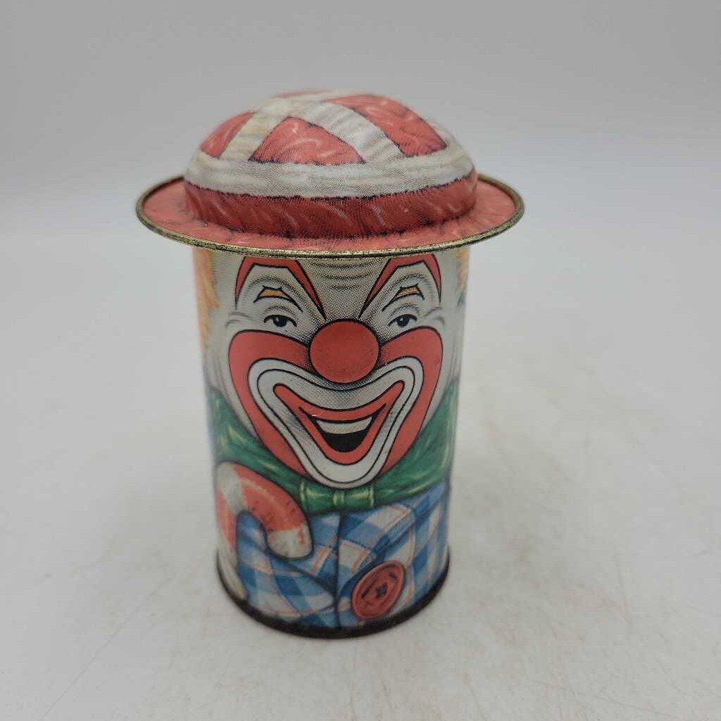 Cap-Tins Clown Tin England Unique