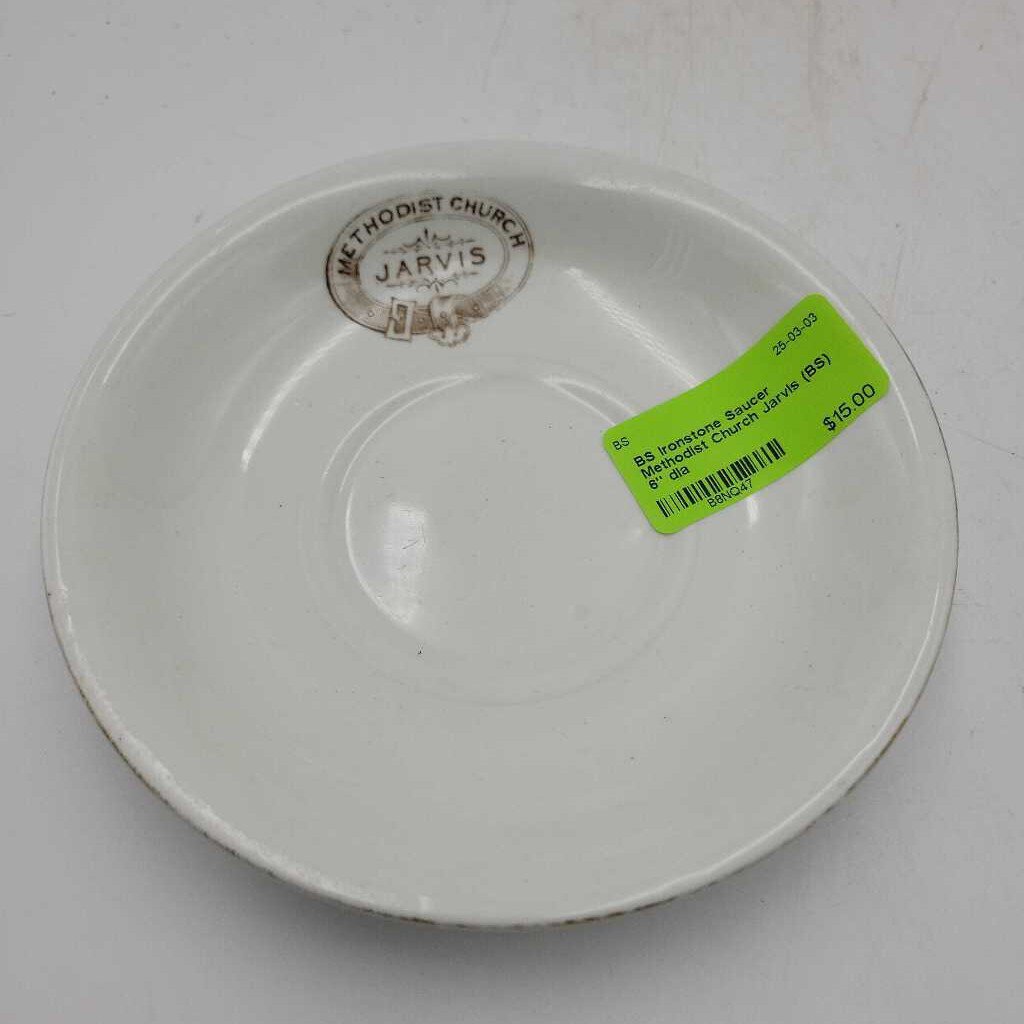 Ironstone Saucer Methodist Church Jarvis (BS)