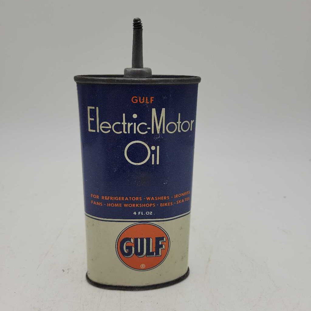 Gulf Electric-Motor Oil Tin (DR)