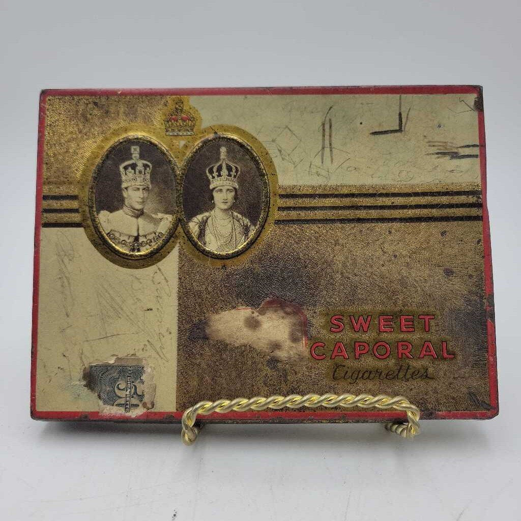 Flat 50 Sweet Caporal Tobacco Tin Cigarettes (Jef)