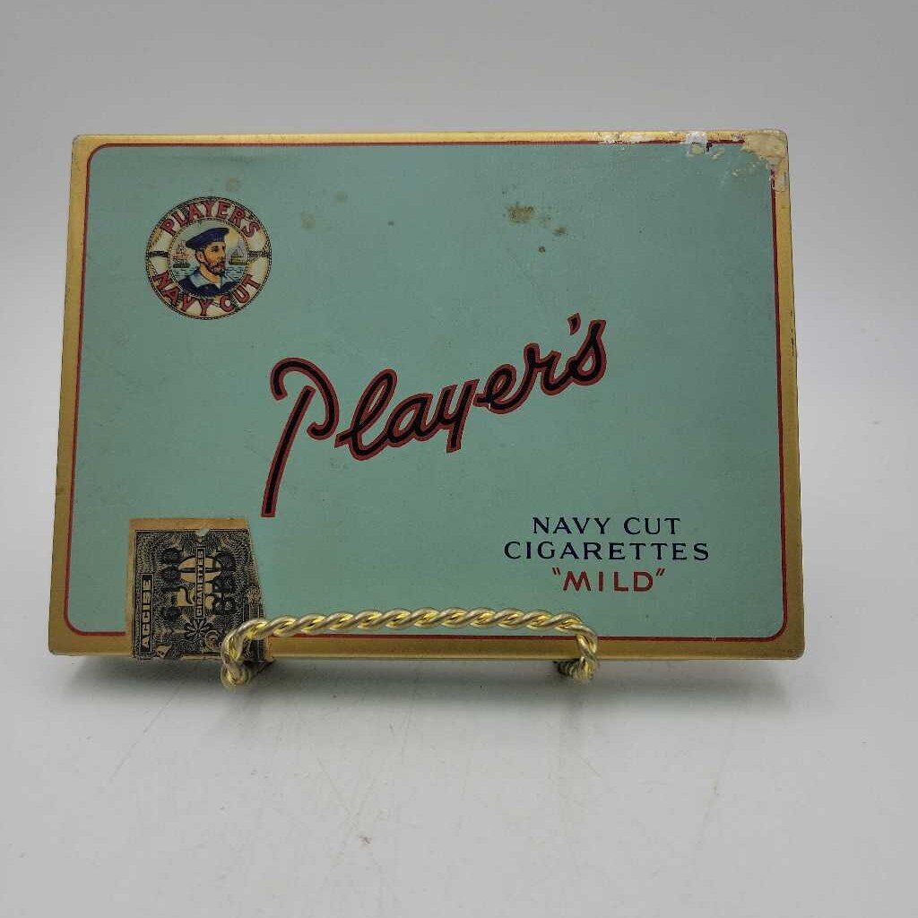 Flat 50 Player's Navy Cut Tobacco Tin Cigarettes (Jef)