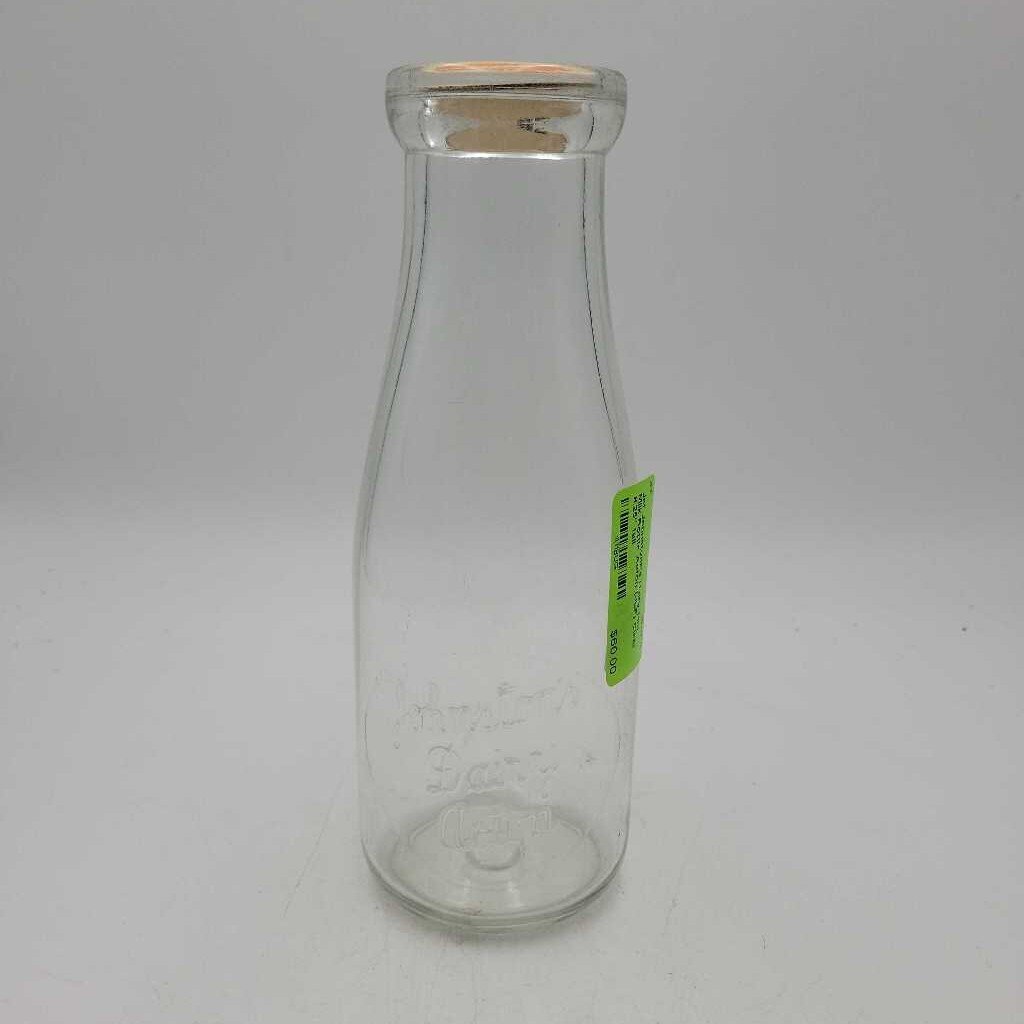 Johnstone's Dairy Pint Milk Bottle Acton (JEF)