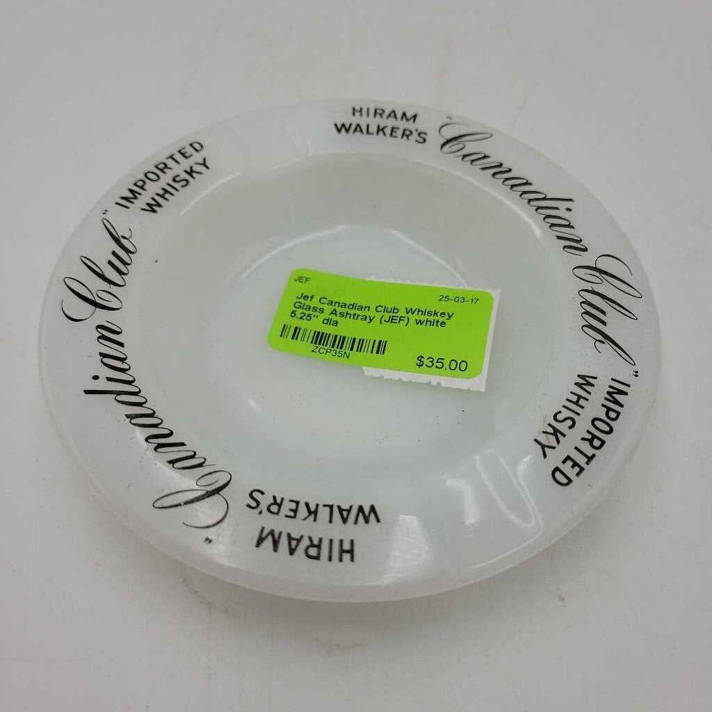 Canadian Club Whiskey Glass Ashtray (JEF)