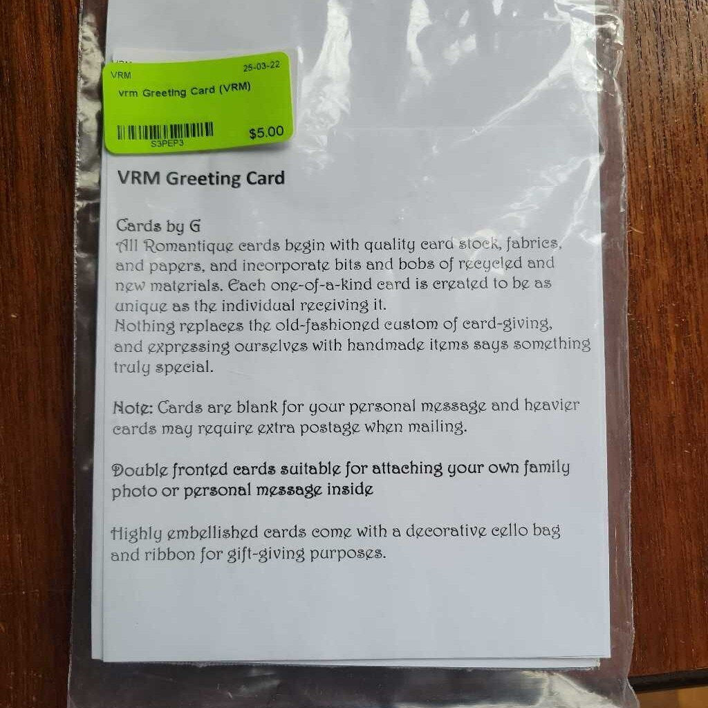 Greeting Card (VRM)