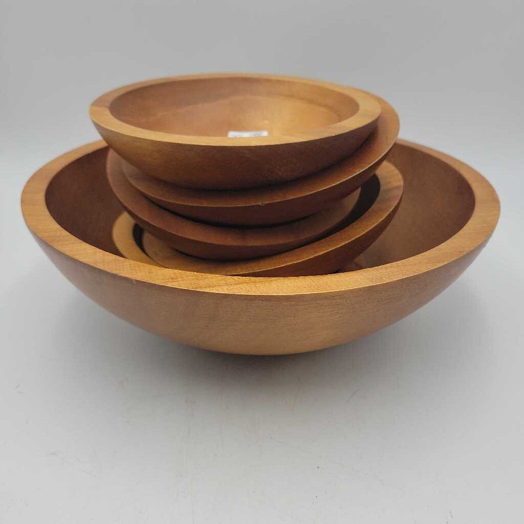 Set of 6 Wood Bowls (KAR)