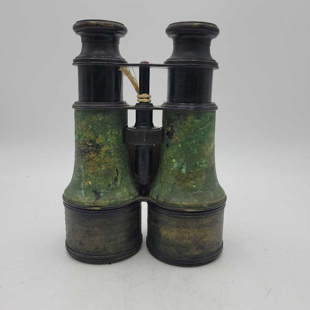 Remained FabT Paris Binoculars France WW1 Era Green Patina Working Cond. (TWS) war