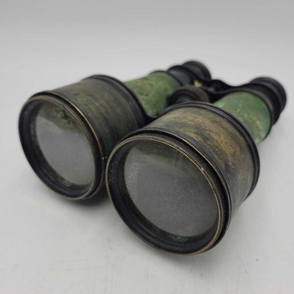 Remained FabT Paris Binoculars France WW1 Era Green Patina Working Cond. (TWS) war