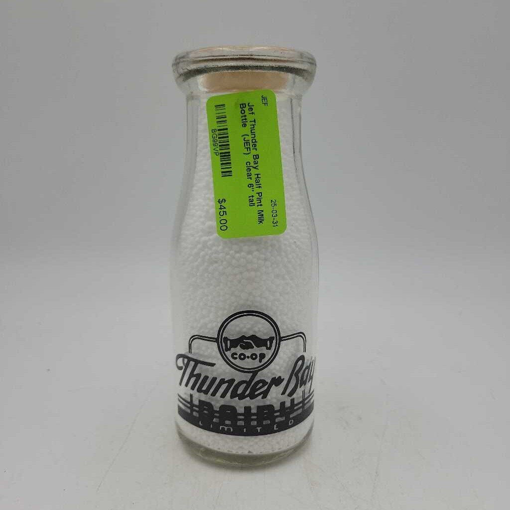 Thunder Bay Half Pint Milk Bottle (JEF)