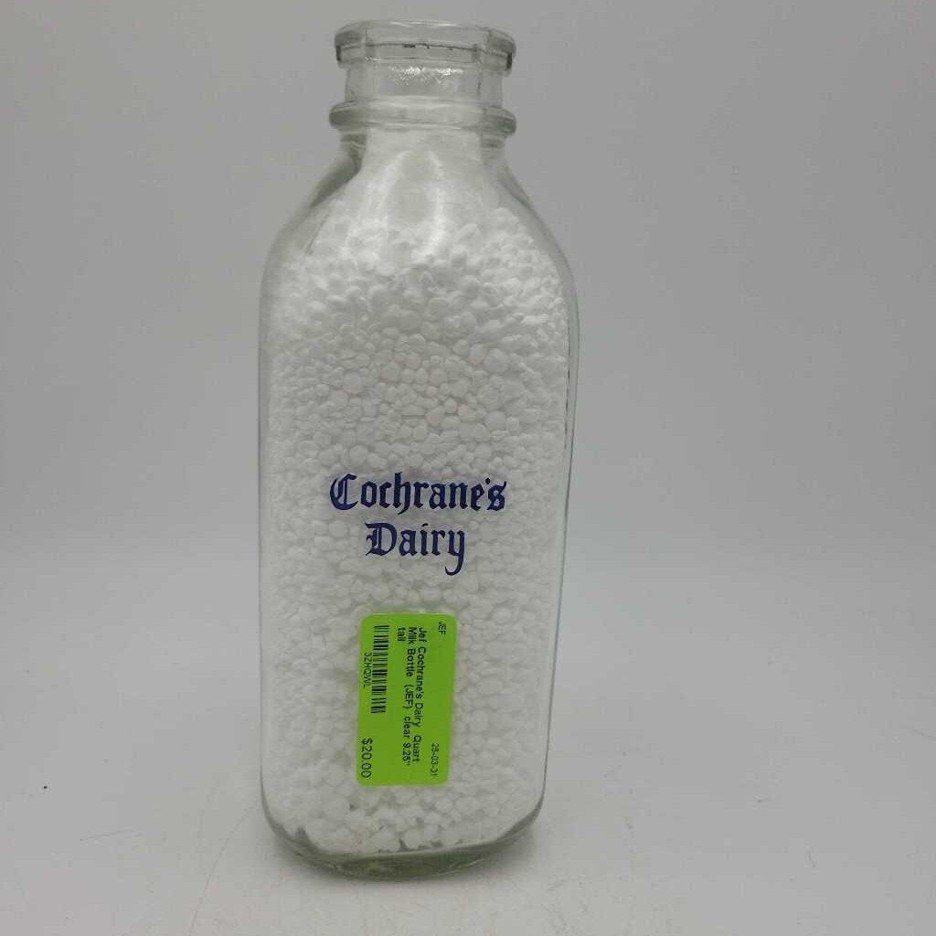 Cochrane's Dairy Quart Milk Bottle (JEF)