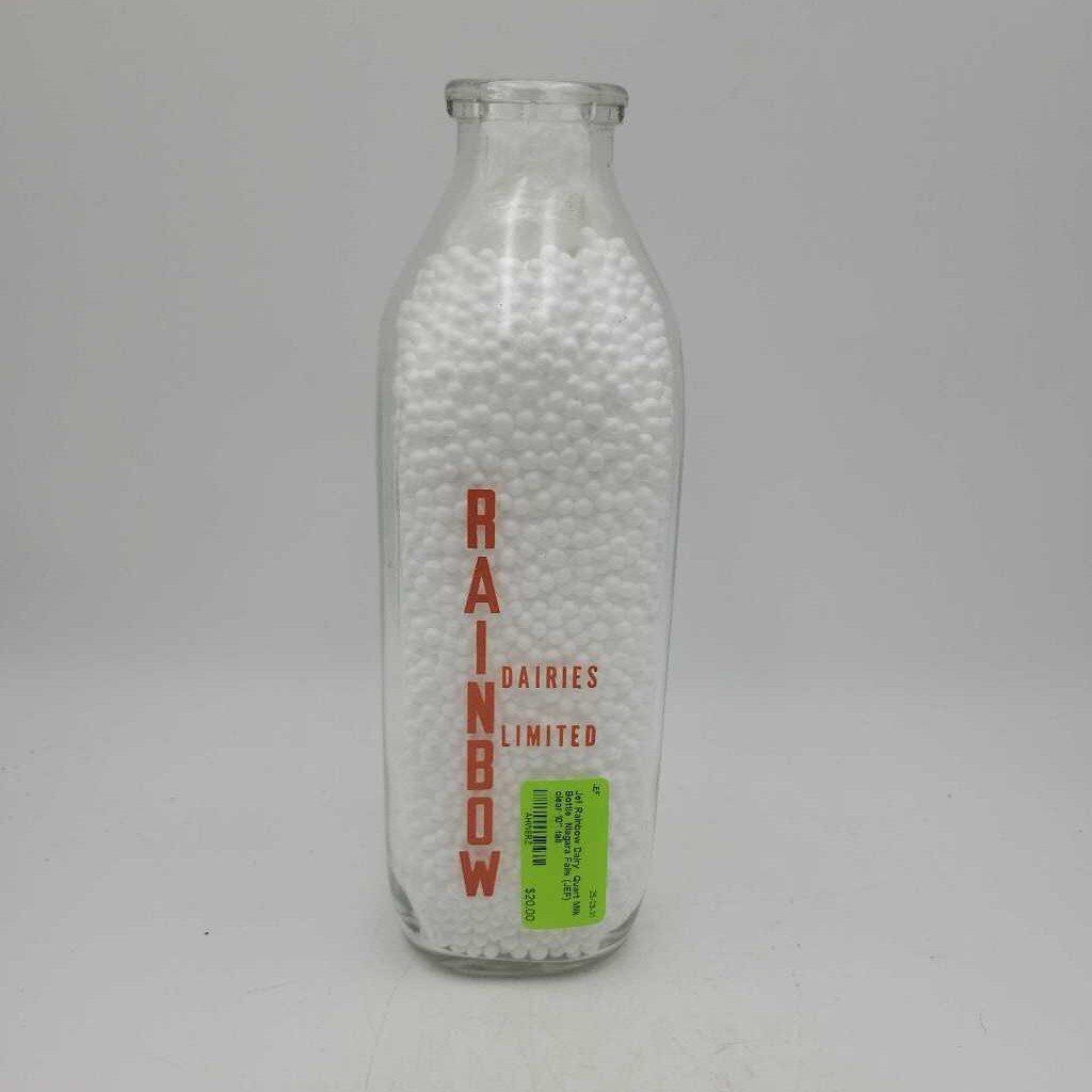 Rainbow Dairy Quart Milk Bottle Niagara Falls (JEF)