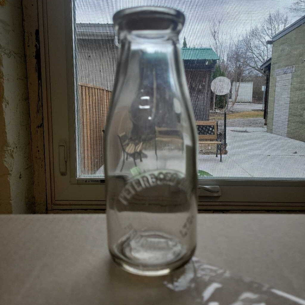 Peterboro Milk Products Pint Milk Bottle (JEF)