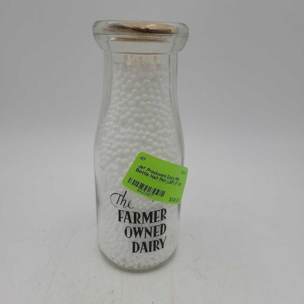 Producers Dairy Milk Bottle Half Pint (JEF)