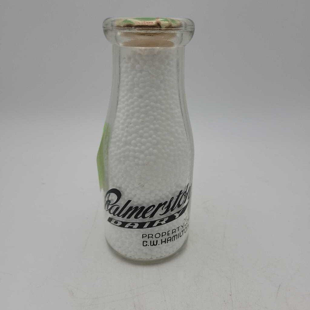 Palmerston Dairy CW Hamilton Half Pint Milk Bottle (JEF)