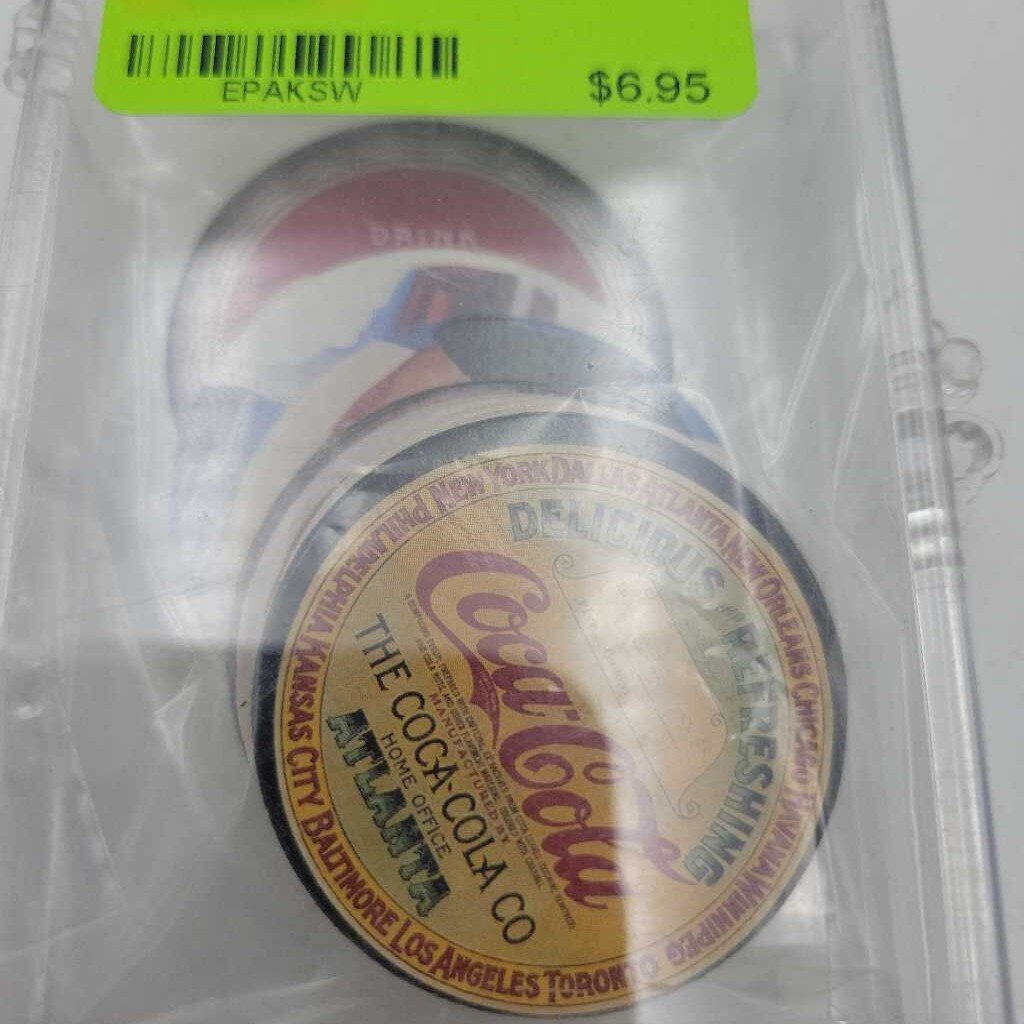 Coca Cola series 2 1 to 8 coke caps set (JAS)