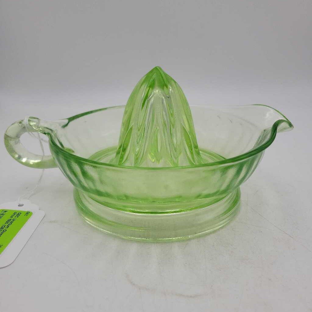 Uranium Glass Juicer circa 1930 (GEC)