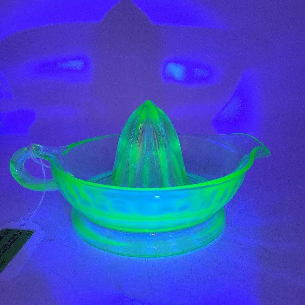 Uranium Glass Juicer circa 1930 (GEC)