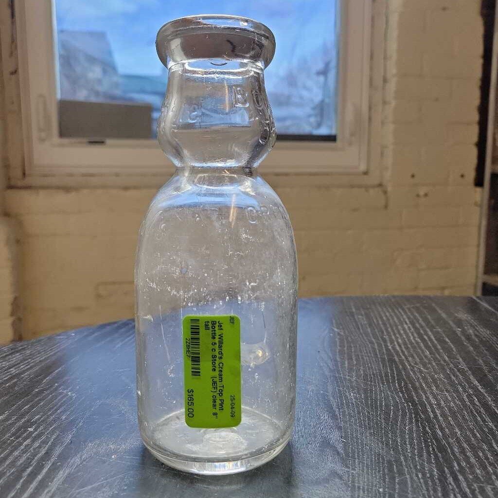 Willard's Cream Top Pint Bottle 5 c Store (JEF)