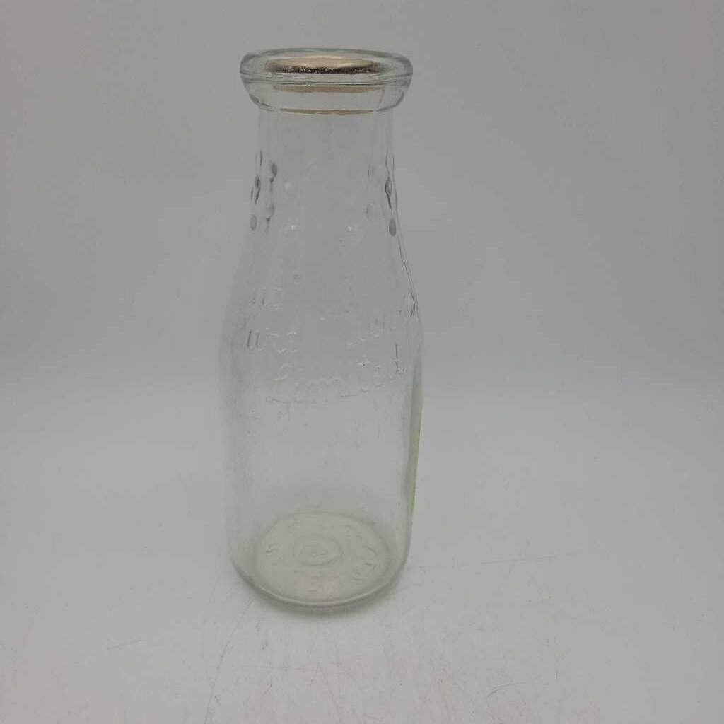 Guaranteed Pure milk pint bottle (JAS)