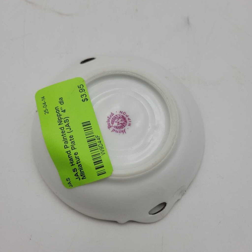 Hand Painted Nippon Miniature Plate (JAS)