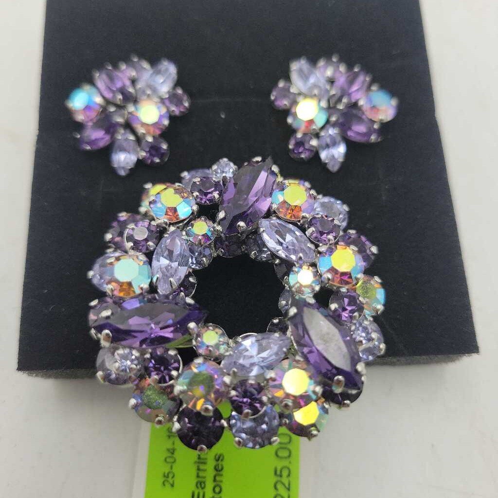 Sherman Brooch & Earring Set (JL)