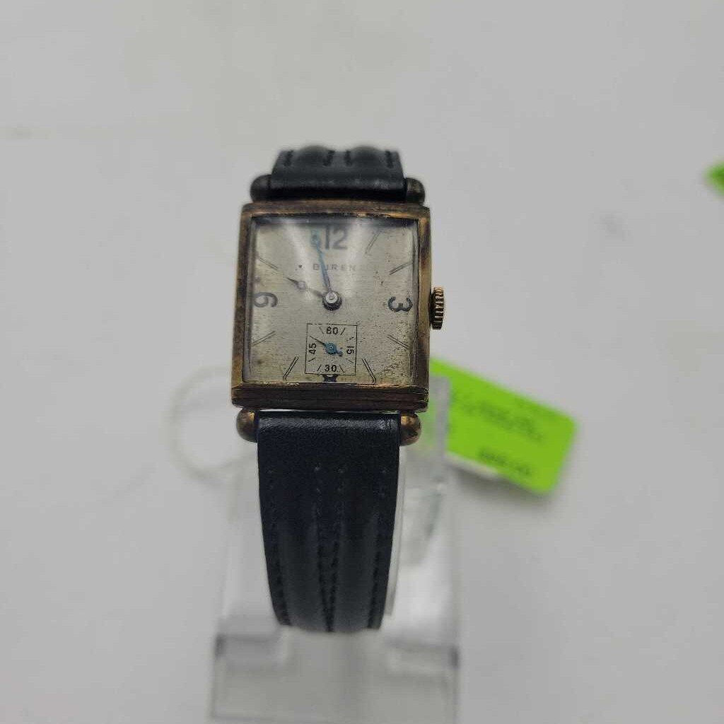 Buren Watch 7 Jewel 10K on Sterling Case as found (JL)