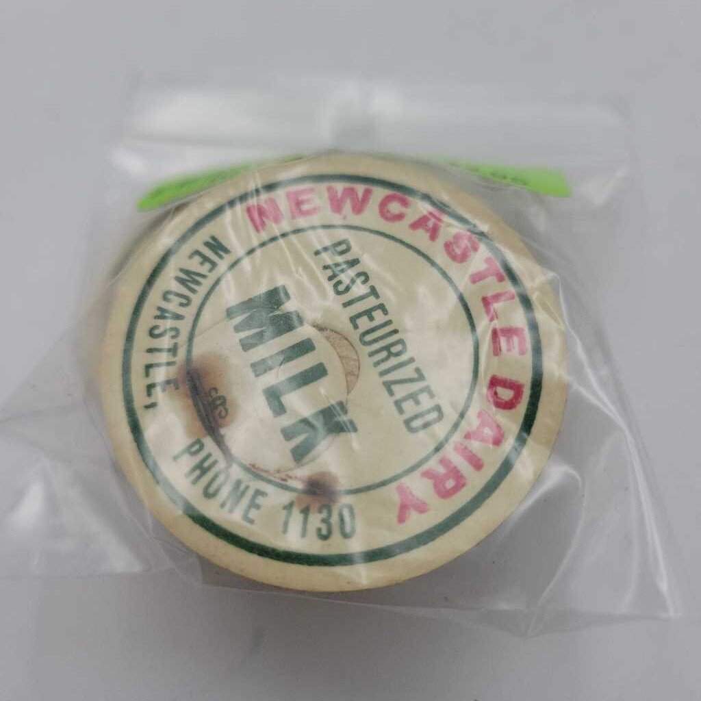 20 Newcastle milk Bottle lids (JAS)