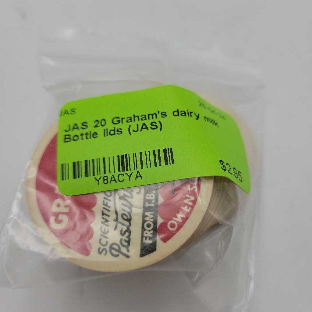 20 Graham's dairy milk Bottle lids (JAS)
