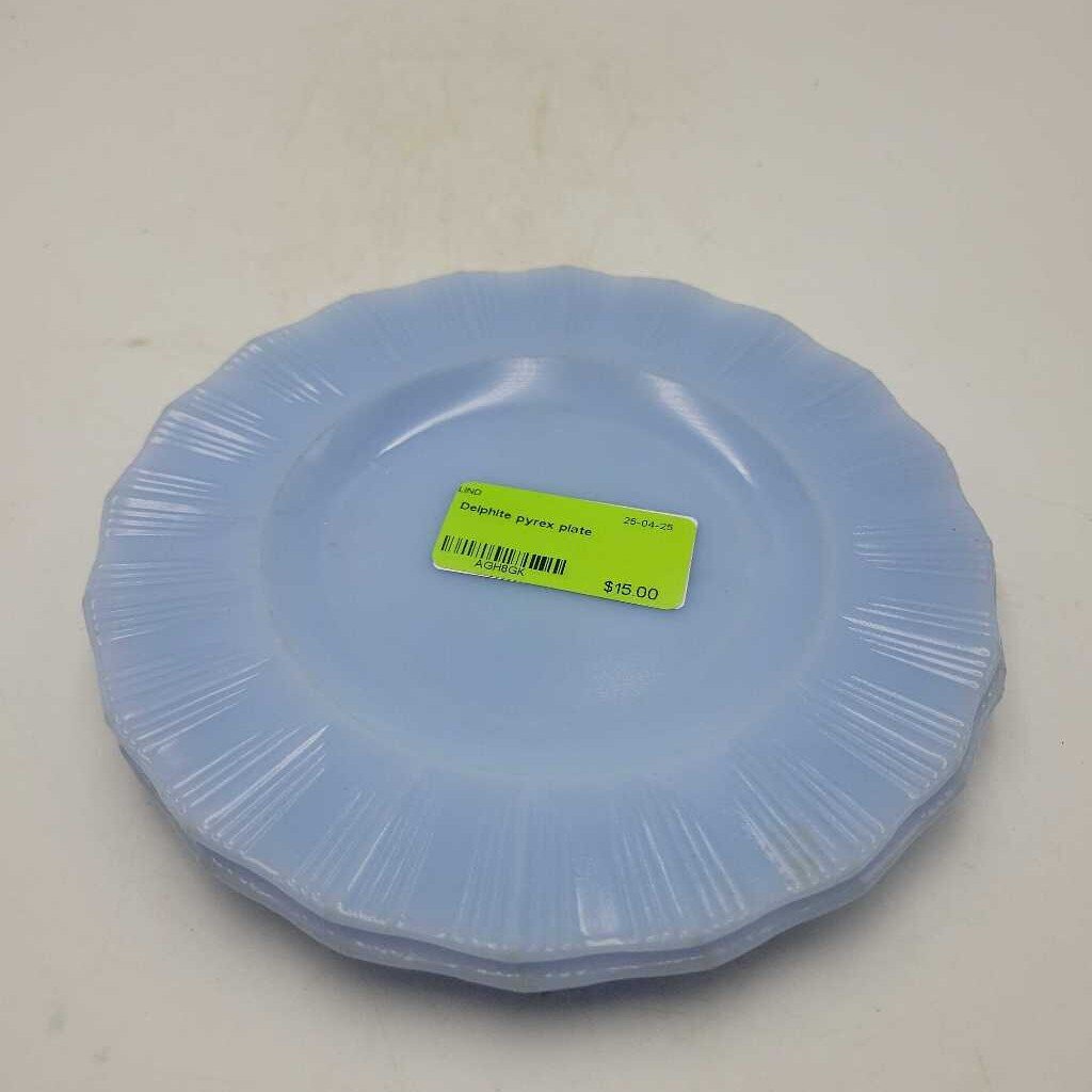 Delphite pyrex plate