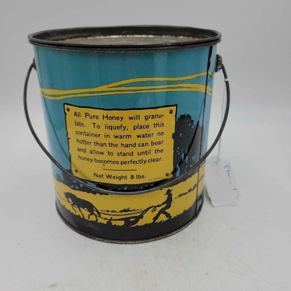 Pure Honey Tin Pail Elmwood Ontario 8 lbs (Jef)
