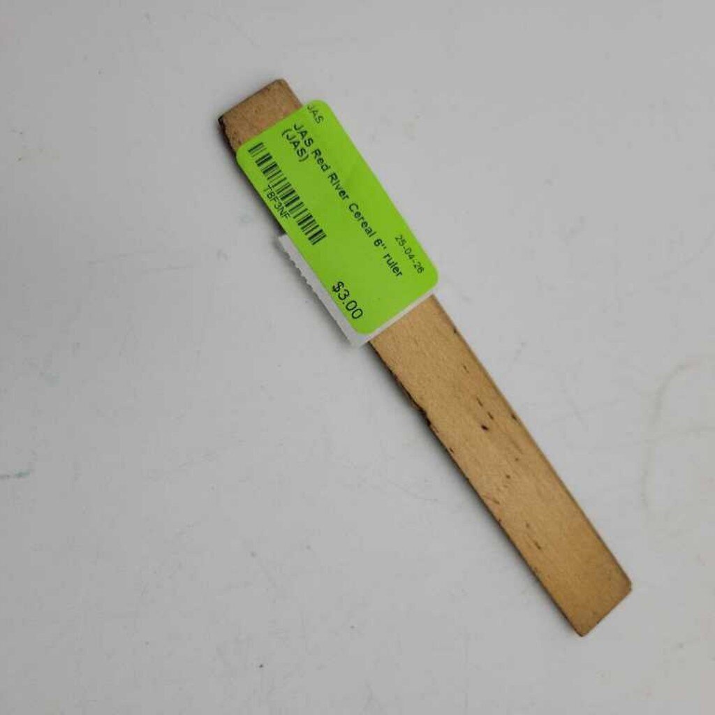 Red River Cereal 6" ruler (JAS)