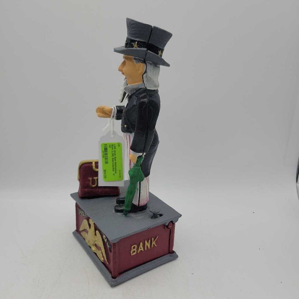 Uncle Sam Mechanical Bank (LOR) Reproduction