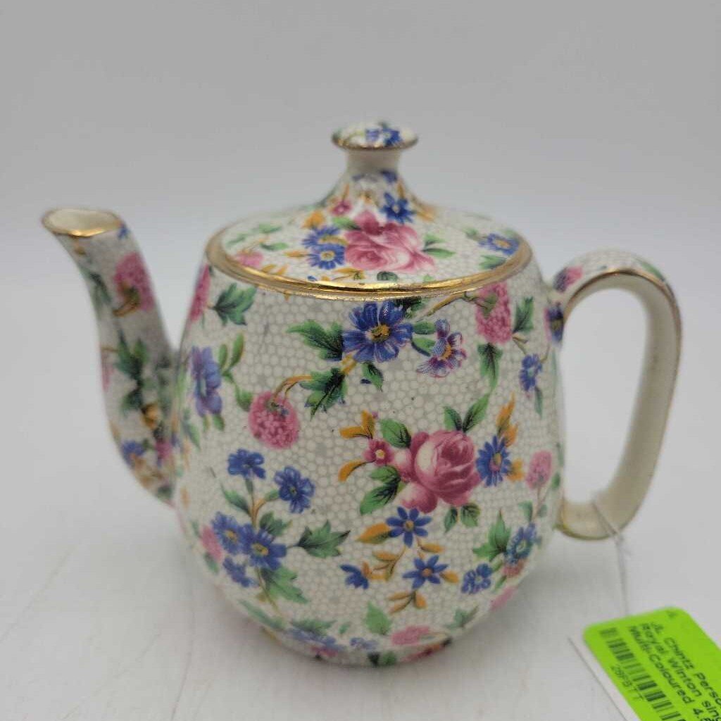Chintz Personal Teapot Royal Winton single cup (JL)