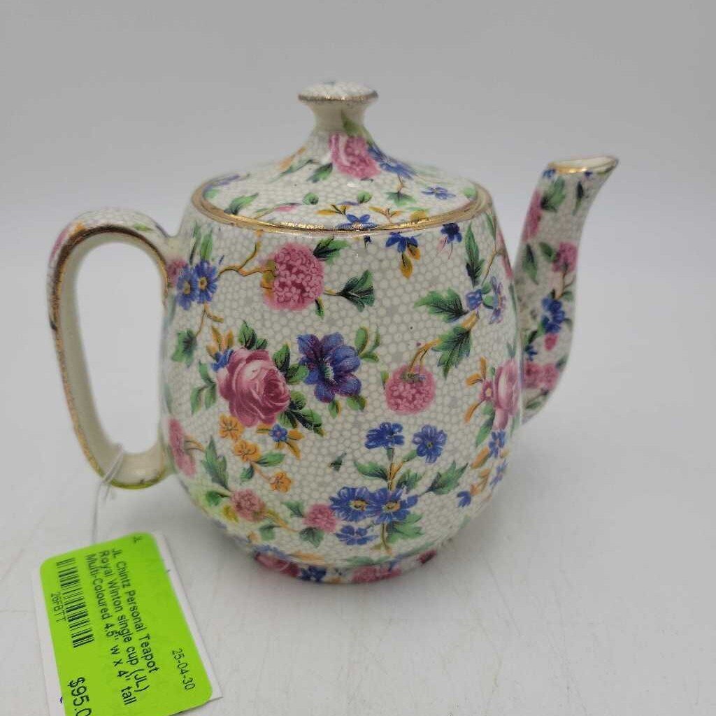Chintz Personal Teapot Royal Winton single cup (JL)