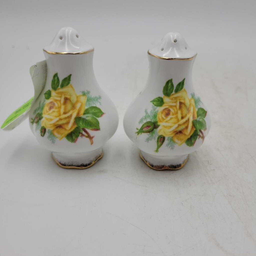Royal Albert Salt and Pepper Yellow Tea rose (PR) (YVO) (504)
