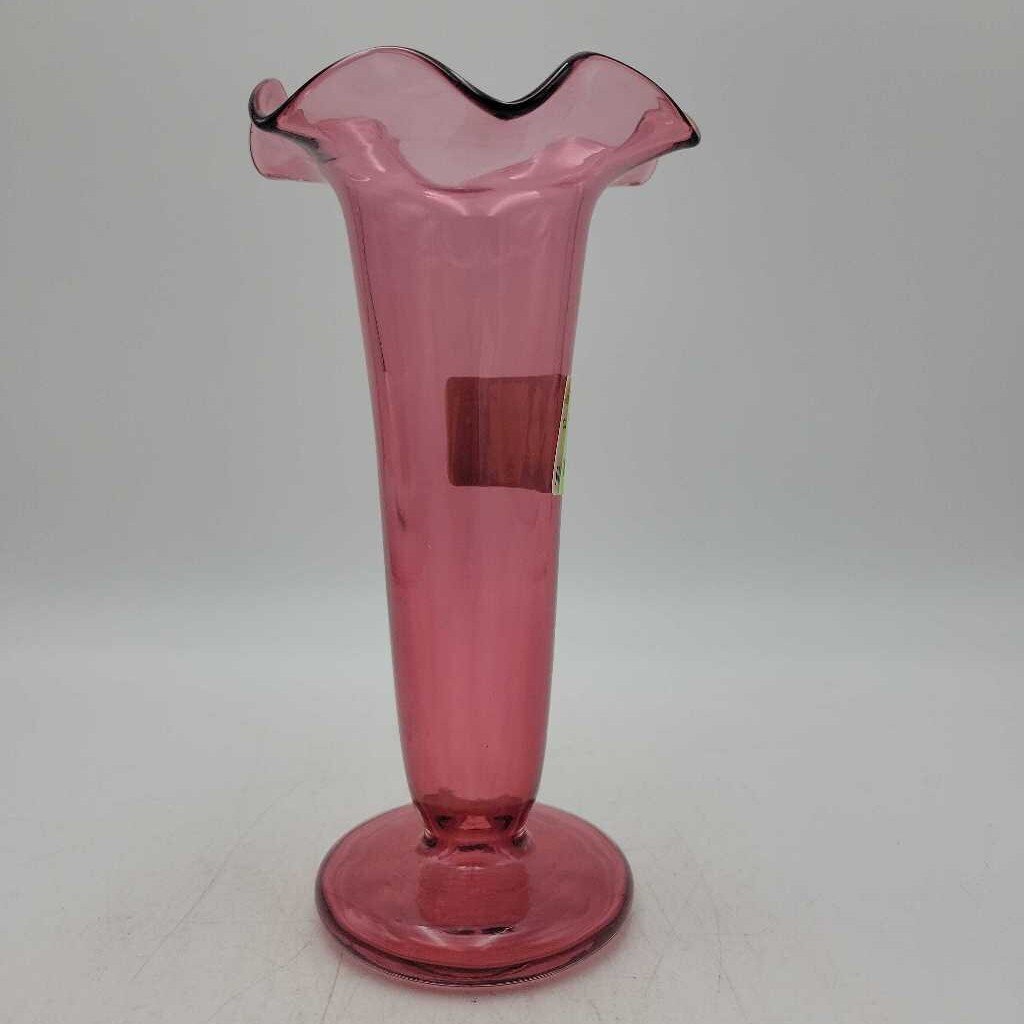 Cranberry vase