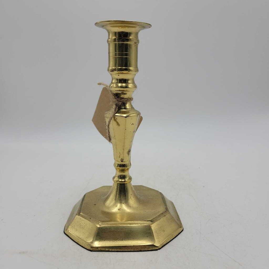 Vintage 1989 7" Brass Candlestick (0832) (MCOL)