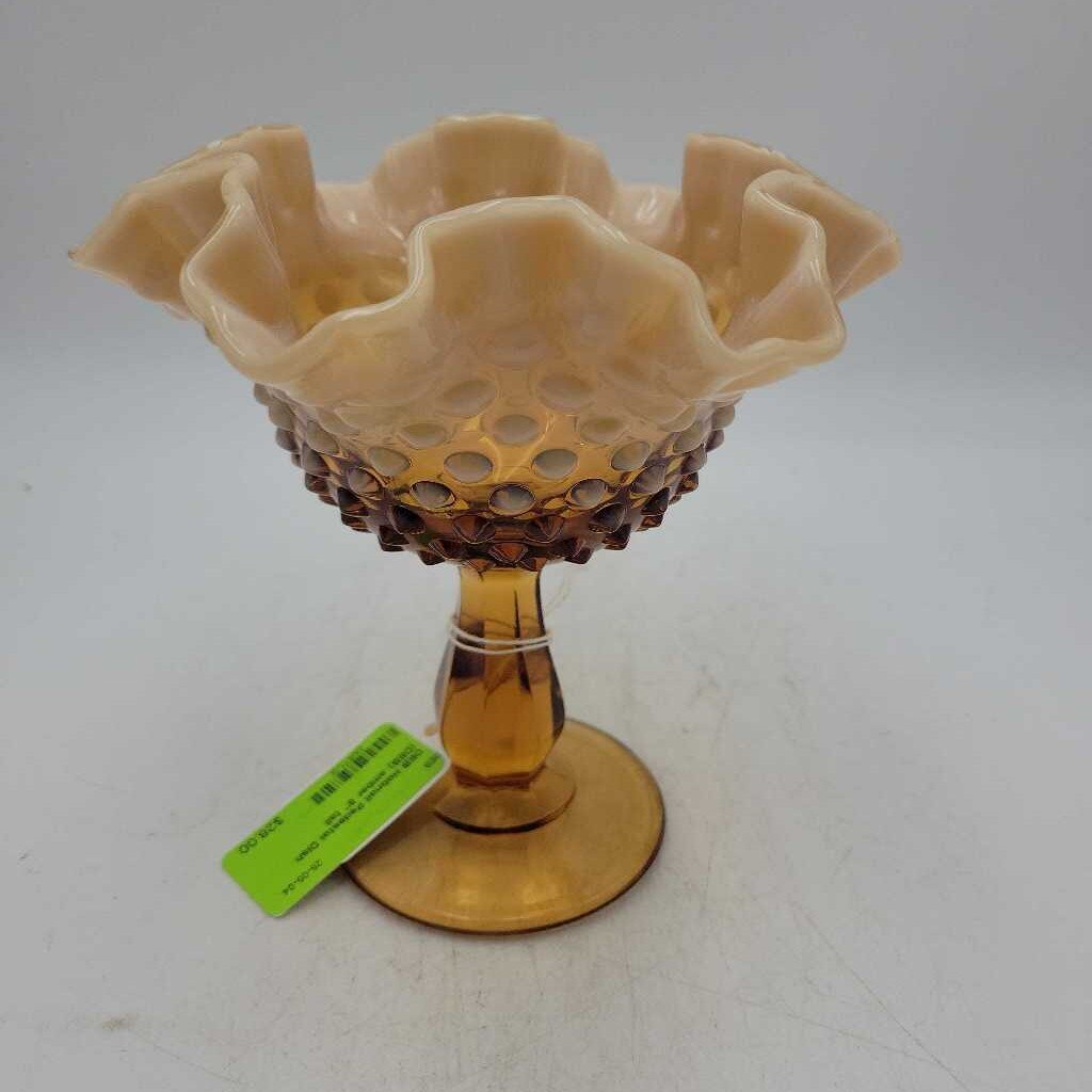 Hobnail Pedestal Dish (DEB)