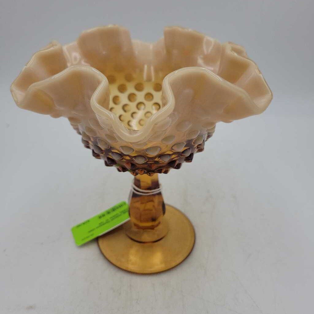 Hobnail Pedestal Dish (DEB)