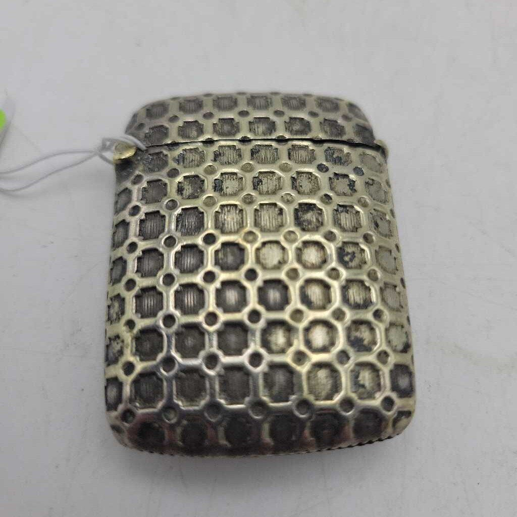 Silver Plated Match Safe, Vesta Case (JL)